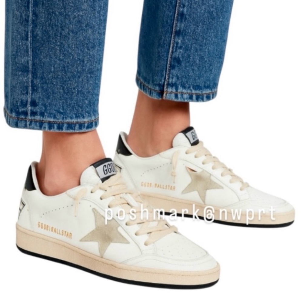 GOLDEN GOOSE Ball Star Ballstar White Black Sneakers 37 7 - Picture 3 of 16